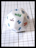 Dice : Dice - 30D - Koplow Alphabet Die White - Ebay Nov 2013